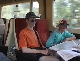 John and Craig on the 15:21 train from Newton Abbot to London
